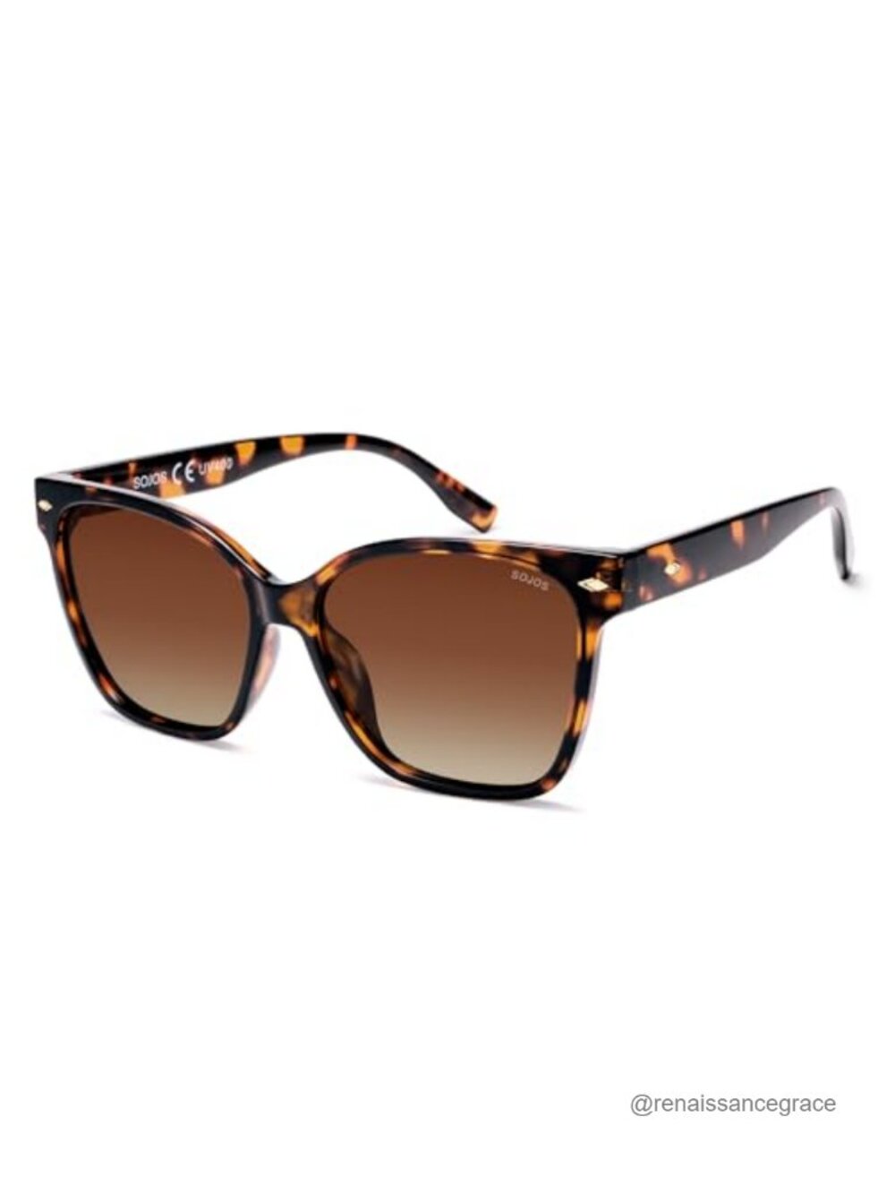 Oversized Polarized Square Sunglasses UV400 Protection for Women